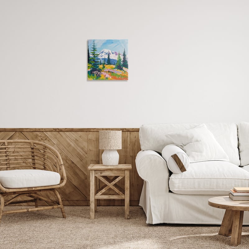 Stupell Peaceful Mountain Valley Scenery Canvas Wall Art Design By Walker Noble