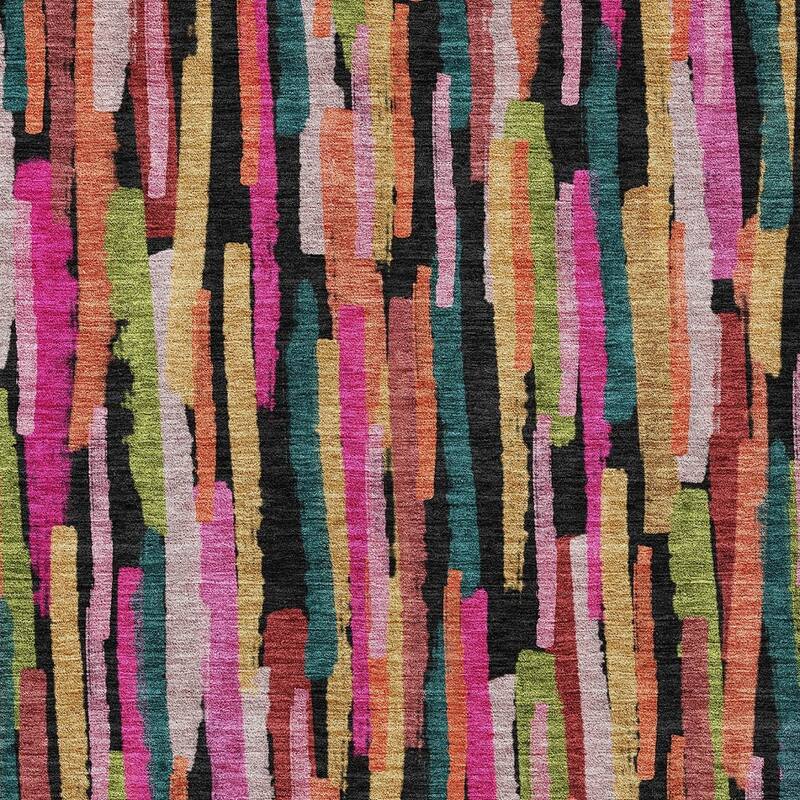 HomeRoots Striped Transitional Rectangle Outdoor Rug
