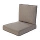 preview thumbnail 26 of 55, Haven Way Outdoor Seat & Back Cushion Set 23x26 - Taupe