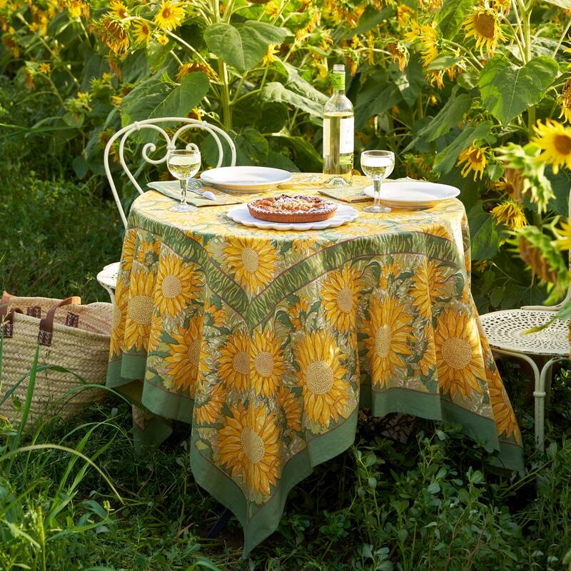 Couleur Nature Sunflower Tablecloth