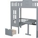 preview thumbnail 25 of 37, Impression & Beautiful Full-Over-Full Bunk Bed with Changeable Table,Elegant Children Bed