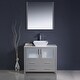 preview thumbnail 3 of 5, Fresca Torino 36" Gray Modern Bathroom Vanity w/ Vessel Sink