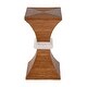 preview thumbnail 3 of 5, Marikit 13 in. W Square Wood and Arorog Inlay Side Table