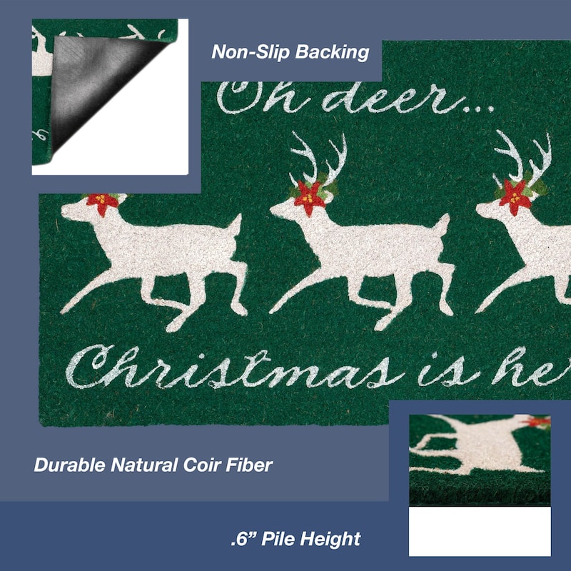 Liora Manne Natura Christmas Is Here Outdoor Mat