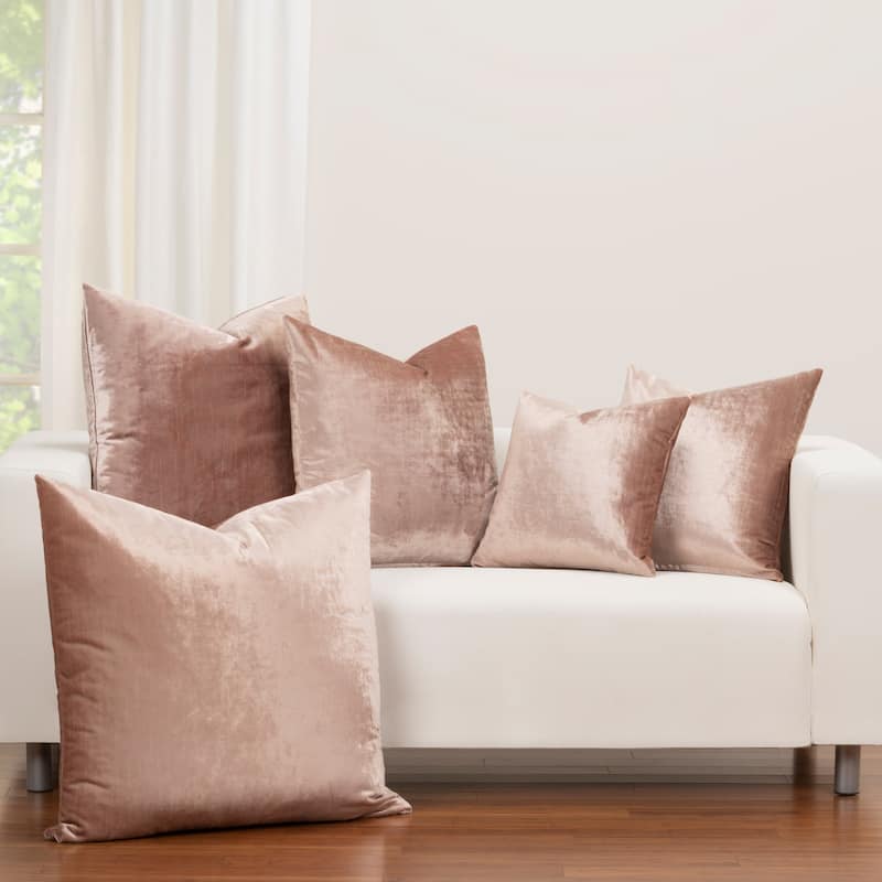 F Scott Fitzgerald Breakfast in Bed Blush Velvet Throw Pillow