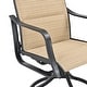 preview thumbnail 11 of 21, PATIO FESTIVAL Outdoor Swivel Metal Dining Chair (2-Pack)