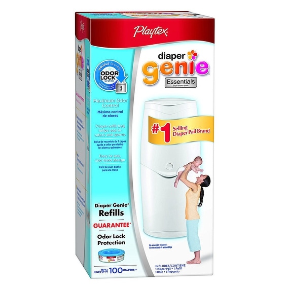Shop Playtex Diaper Genie Essentials Diaper Disposal Pail White