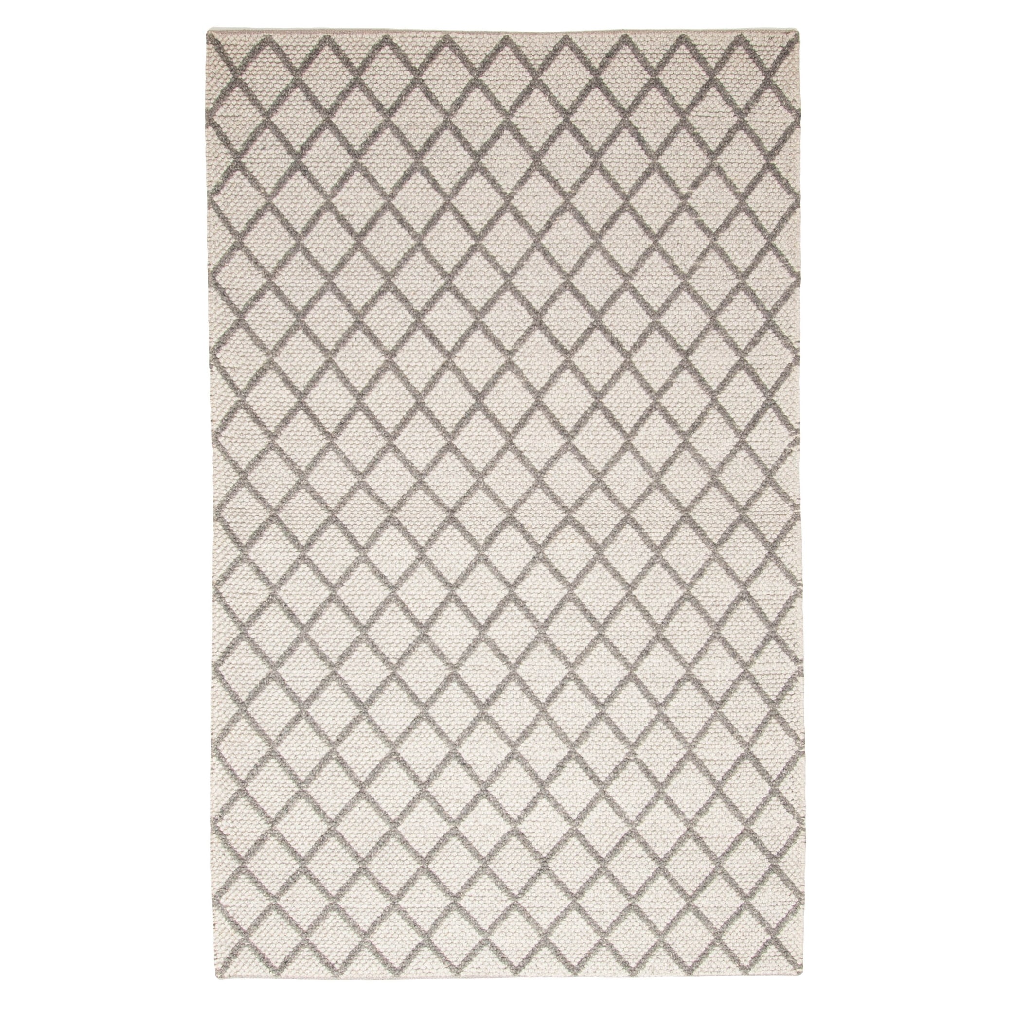 ECARPETGALLERY Braid weave Sienna Light Khaki Wool Rug - 4'11 x 7'10
