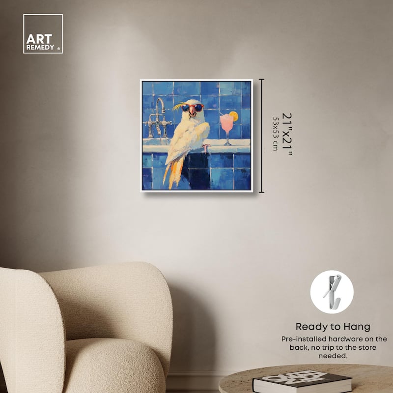 Relaxing Bird Canvas by Art Remedy