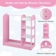 preview thumbnail 10 of 29, Gymax Kids Dress up Storage Hanging Armoire Dresser Costume Closet w/