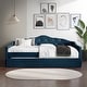 preview thumbnail 7 of 19, CraftPorch Glam Velvet, Crystal Button Tufted Twin Daybed with Trundle