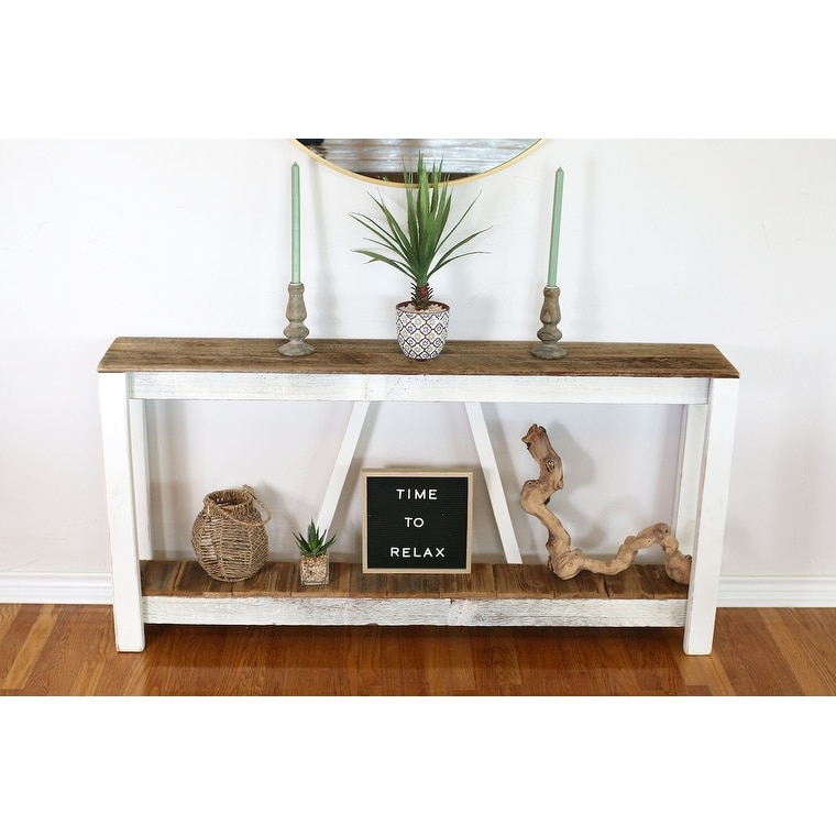 White Combo 60x10x30 A-Frame Console