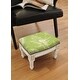 preview thumbnail 7 of 6, The Curated Nomad Algiers Seashells Nail-head Trim Footstool Green