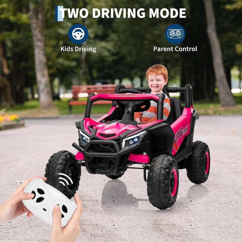 12V Kids Ride On Car,UTV Truck with Remote Control,Electric Vehicle with 4 Spring Suspension