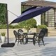 preview thumbnail 1 of 33, VredHom 11.5FT Dual Wind Vent Offset Cantilever Canopy Patio Umbrella