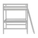 preview thumbnail 23 of 29, Caspian Full Loft Bed and Desk Grey - Full