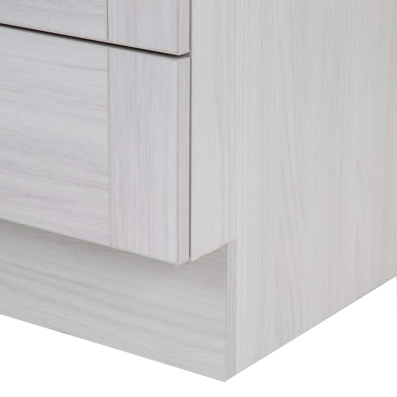 Spring Mill Cabinets Noelani 30" Bathroom Vanity With 2-Door Cabinet, Drawer, and White Sink Top
