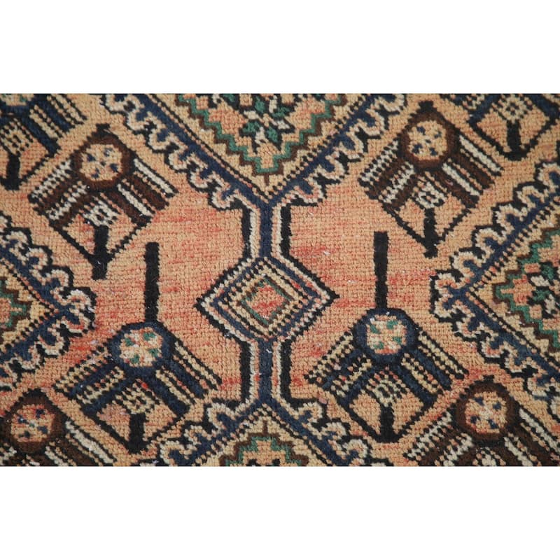 Bakhtiari Persian Vintage Area Rug Handmade Living Room Wool Carpet - 6'8"x 9'6"