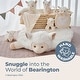 preview thumbnail 3 of 4, Bearington Baby Wee Alma 8" x 7" Small Llama Stuffed Animal Blanket