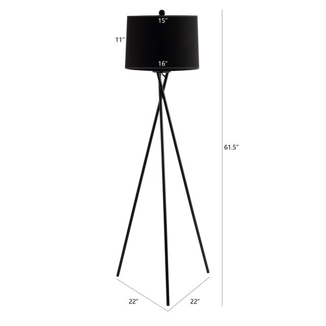 SAFAVIEH Lighting Parsen Tripod 62-inch LED Floor Lamp - 22" W x 22" L x 61.5" H