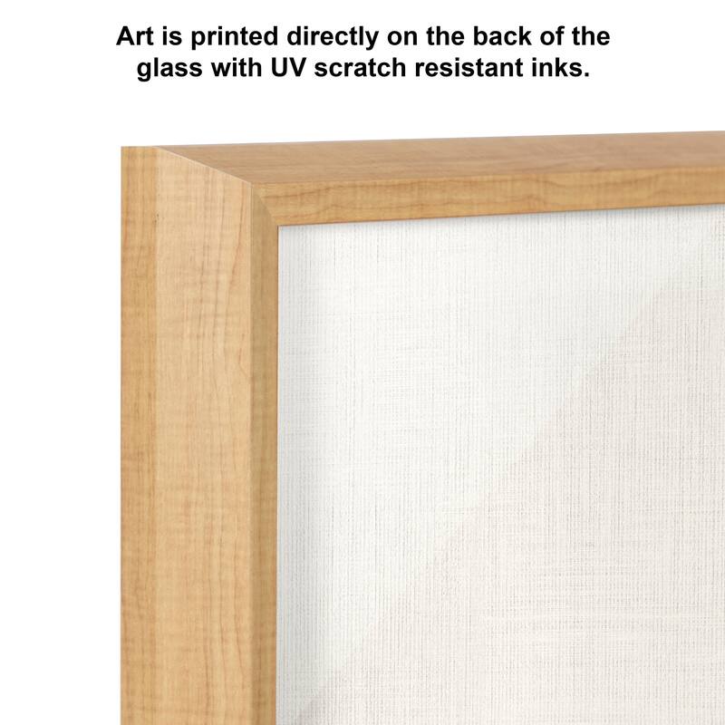 Kate and Laurel Blake Sloth Printed Glass by Simon Te of Tai Prints - 18x24 - Natural