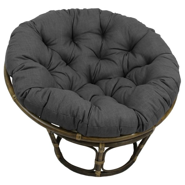 slide 2 of 2, 52-inch Indoor/Outdoor Papasan Cushion (Cushion Only) Cool Grey