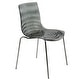 preview thumbnail 32 of 36, LeisureMod Astor Plastic Chrome Base Dining Side Chair Transparent Black
