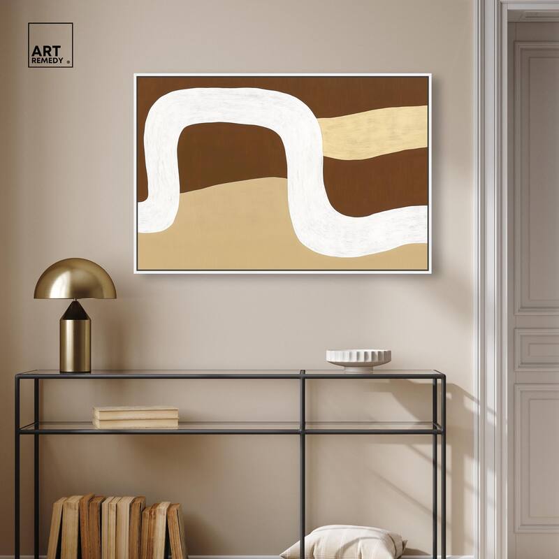 Minimal Wavy II Canvas by Art Remedy