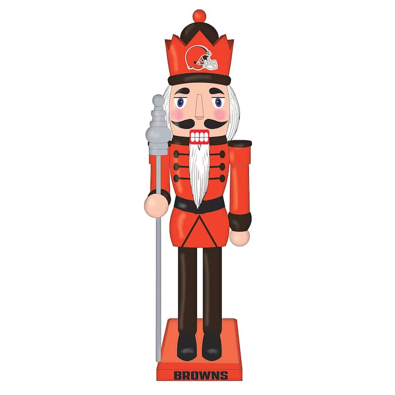 Nutcracker Statue, Cleveland Browns - 4.53''W x 4.53''H x 13.58
