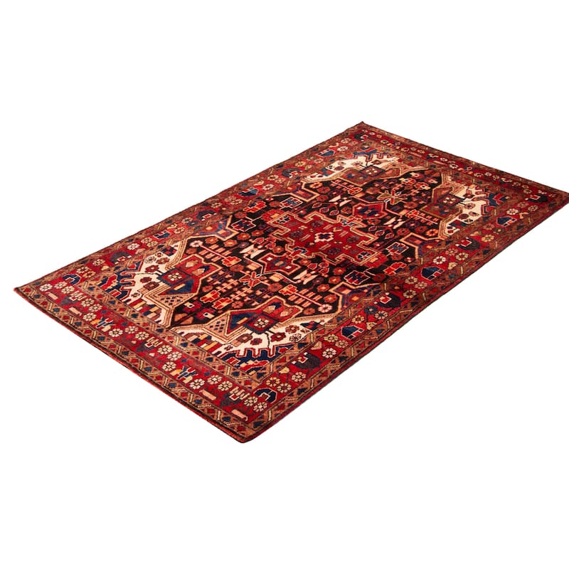 ECARPETGALLERY Hand-knotted Andelz Black Wool Rug - 4'5 x 7'10