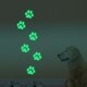 preview thumbnail 2 of 0, Walplus Peel and Stick Glow In The Dark Paw Prints Wall Stickers Home Room Decor