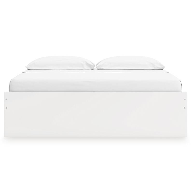 Signature Design by Ashley Onita White King Platform Bed Panels