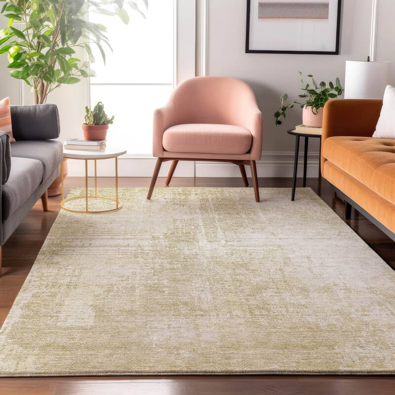 Premium Washable Super Soft Abstract Ombre Mayfield Rug - Beige - 10' x 14' - Rectangle
