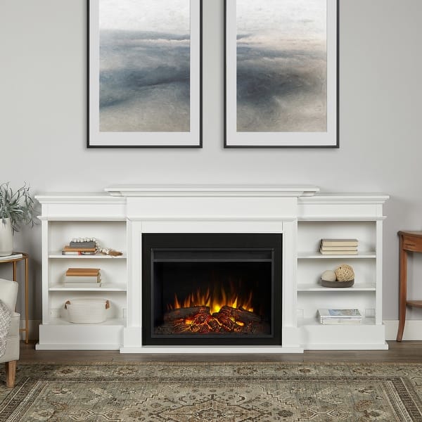 Shop Real Flame 7190e Ashton 93 Wide Media Console With 5000 Btu