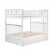 preview thumbnail 6 of 7, Columbia Full over Full Solid Wood Ladder Bunk Bed with 2 Storage Drawers in White