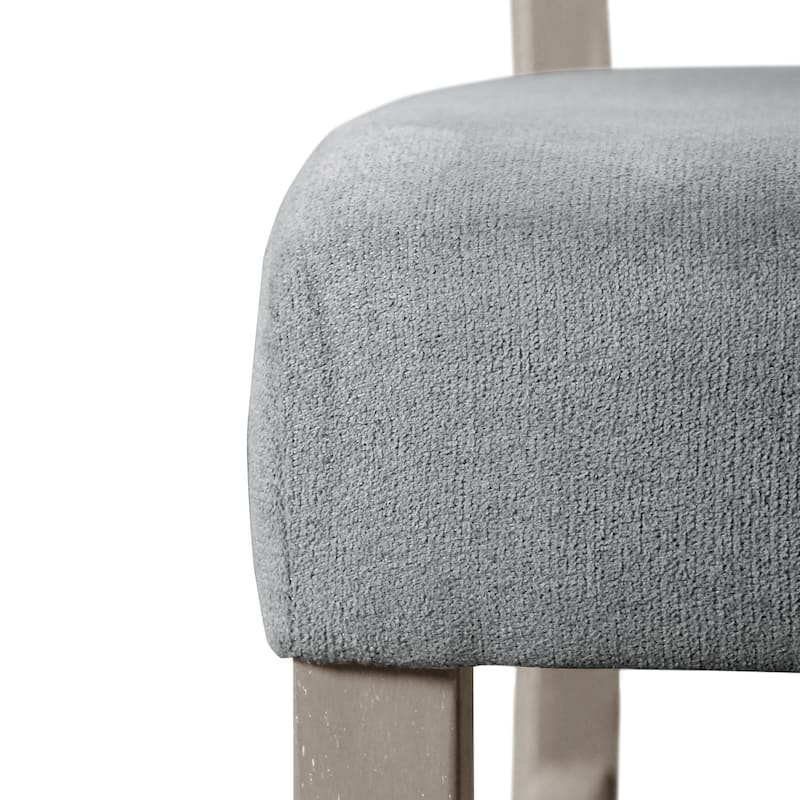 Furniture of America Calista Modern Grey Padded Dining Chairs (Set of 2)