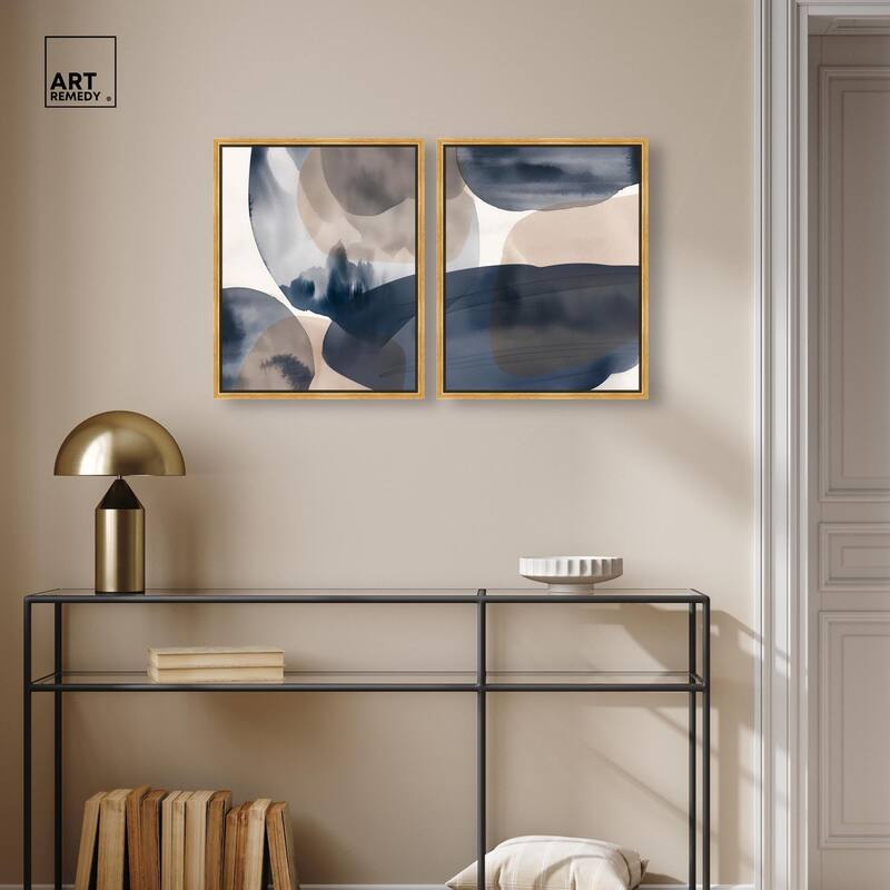 Rust and Noir Canvas Set of 2 by Art Remedy