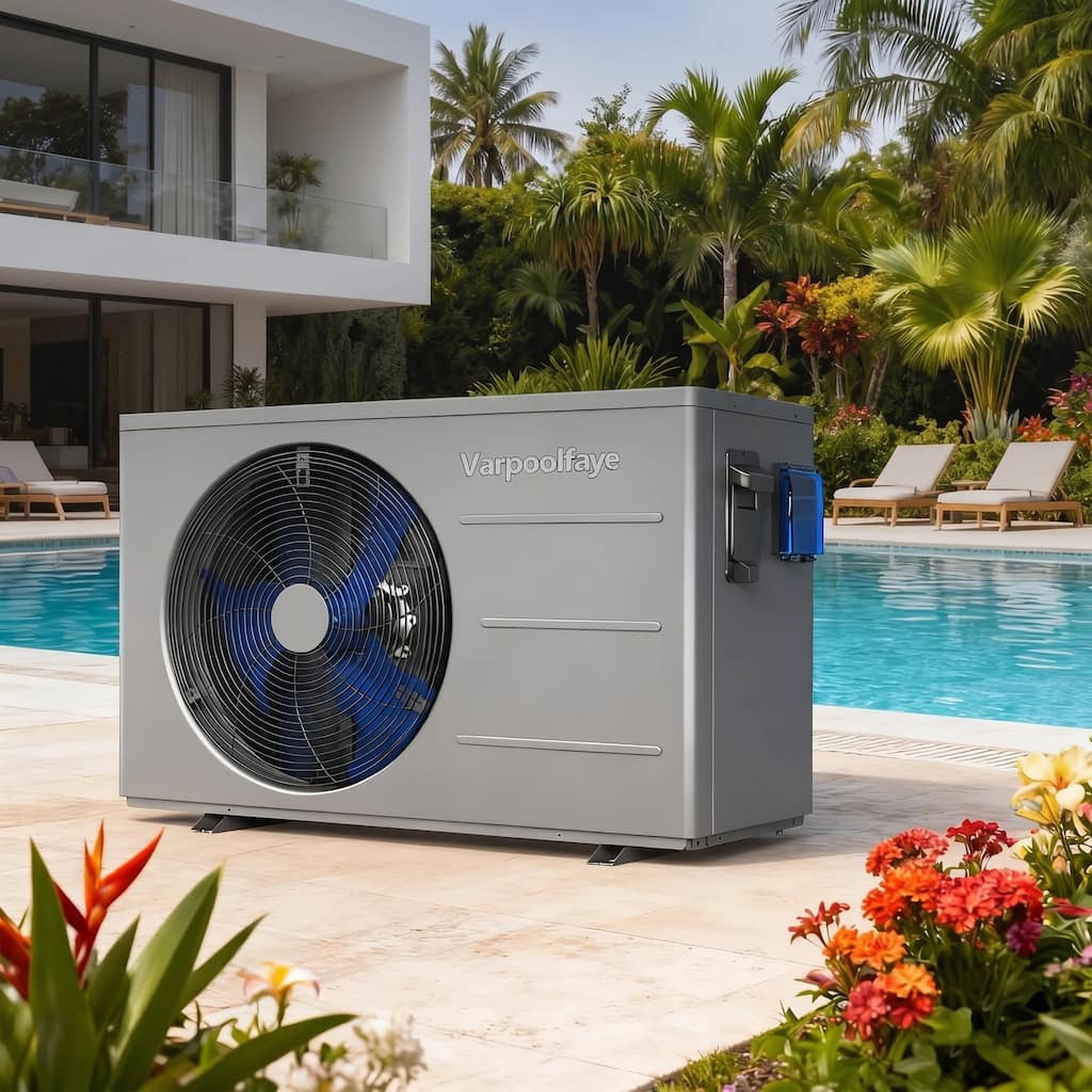 Electric Pool Heater 40000 BTU, WiFi Heating and Cooling Pump for 12000 Gallon - 12000 Gallon