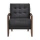 preview thumbnail 19 of 71, Leland Leather Match Accent Chair