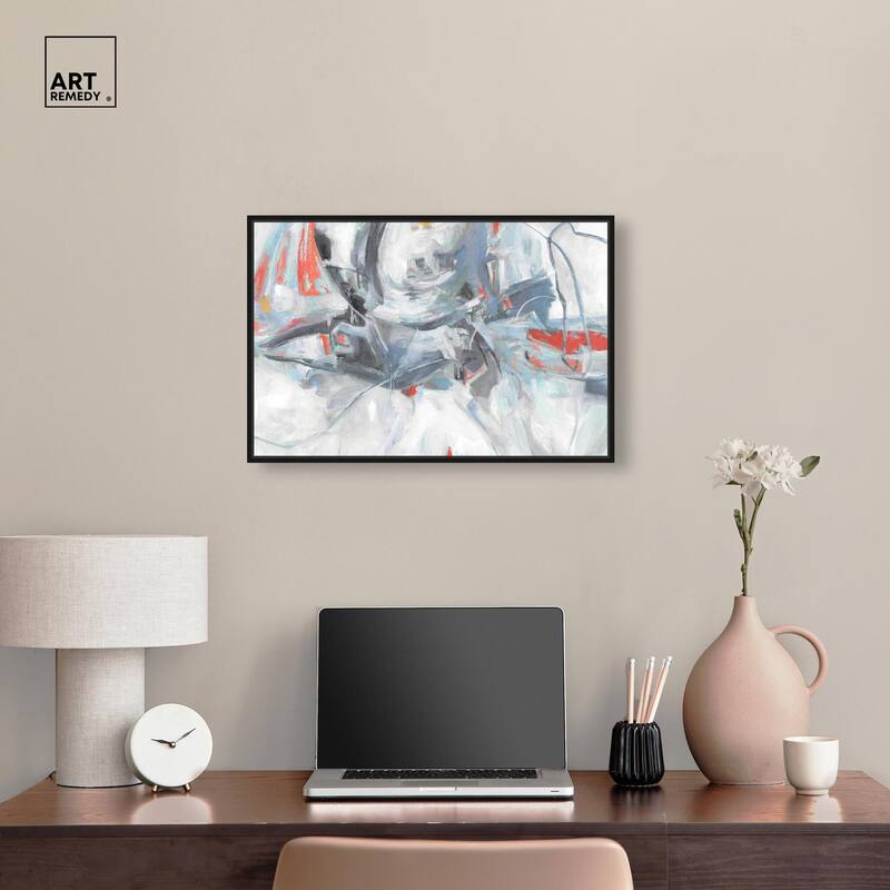 Grey Touches Canvas by Art Remedy