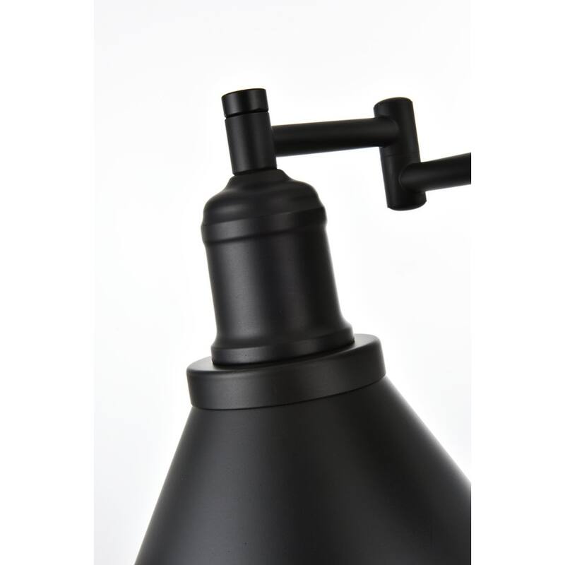 Jude 1 Light Black Swing Arm Wall Sconce