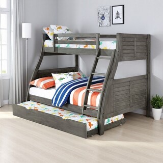 Twin over Full Wood Bunk with Reversible Ladder - Bed Bath & Beyond ...