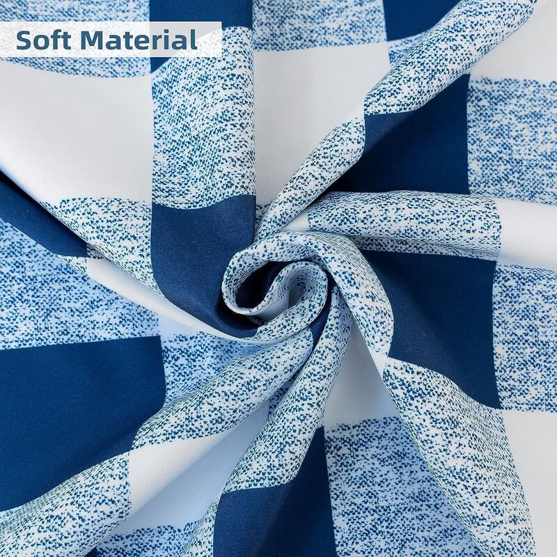 Porch & Den Alfalfa Plaid Pattern Room-darkening Window Curtains