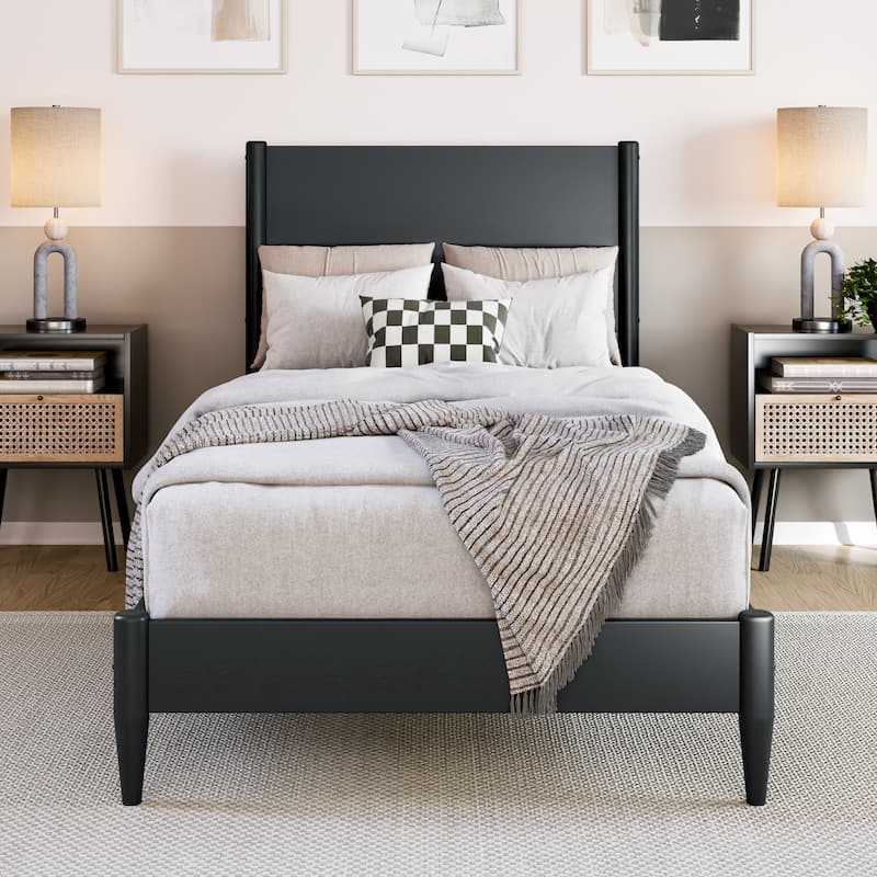 Pasadena Solid Wood Low Profile Platform Bed
