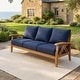 preview thumbnail 14 of 36, Cambridge Casual Carmel 5-Piece Teak Patio Conversation Set