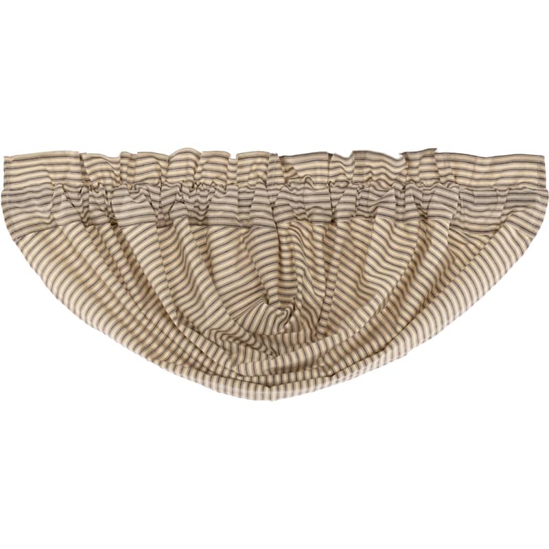 Sawyer Mill Ticking Stripe Balloon Valance - Balloon Valance 60x15 - Balloon Valance 60x15