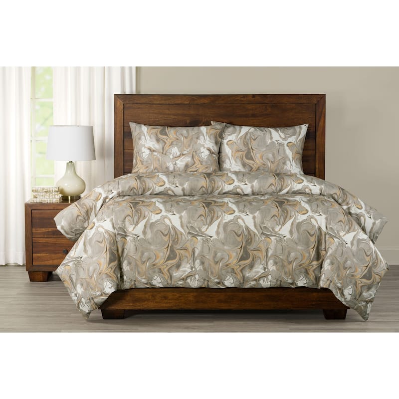 Siscovers Wanderlust Marble Print Duvet Set