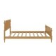 preview thumbnail 7 of 18, King Size Platform Bed Frame with Rattan Headboard
