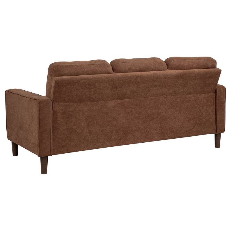 Bowen II Fabric Upholstered Track Arm Sofa Set
