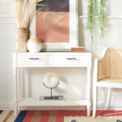 SAFAVIEH Filbert 2-Drawer Console Table - 35.5" W x 13" L x 29.5" H